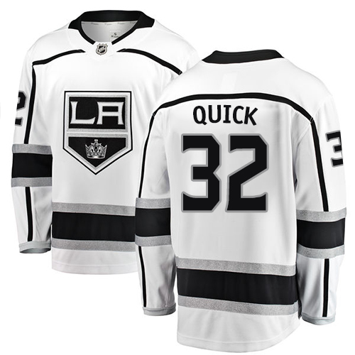 Kinder Los Angeles Kings Eishockey Trikot Jonathan Quick #32 Breakaway Weiß Fanatics Branded Auswärts